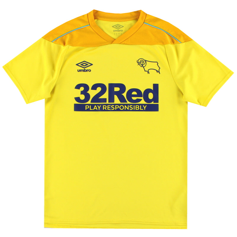 2020-21 Derby County Umbro Goalkeeper Shirt M - Classic Football Kit