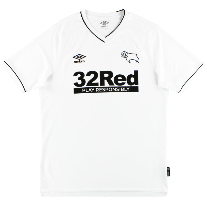 2020-21 Derby County Umbro Home Shirt M - Classic Football Kit