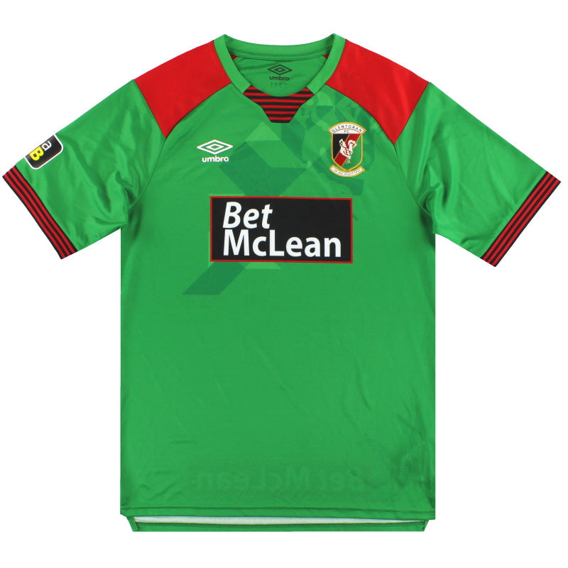 2020-21 Glentoran Umbro Home Shirt *As New* M - Classic Football Kit