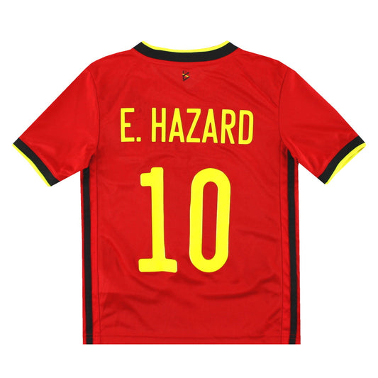2020-21 Belgium adidas Home Shirt E.Hazard #10 Y