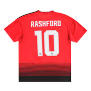 2018-19 Manchester United adidas Home Shirt Rashford #10 L - Classic Football Kit