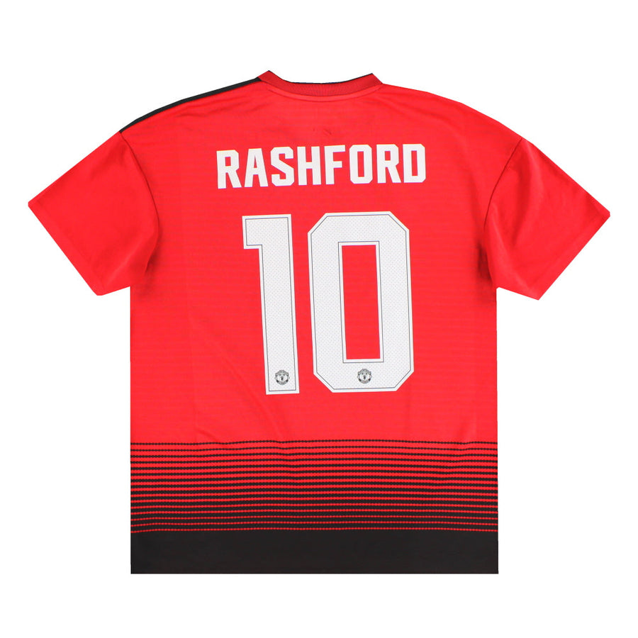 2018-19 Manchester United adidas Home Shirt Rashford #10 L - Classic Football Kit