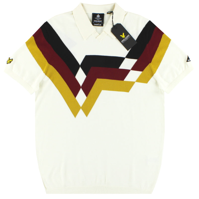 2020 Lyle and Scott x Lovers FC Germany Geometric Stripe Polo *BNIB* XS