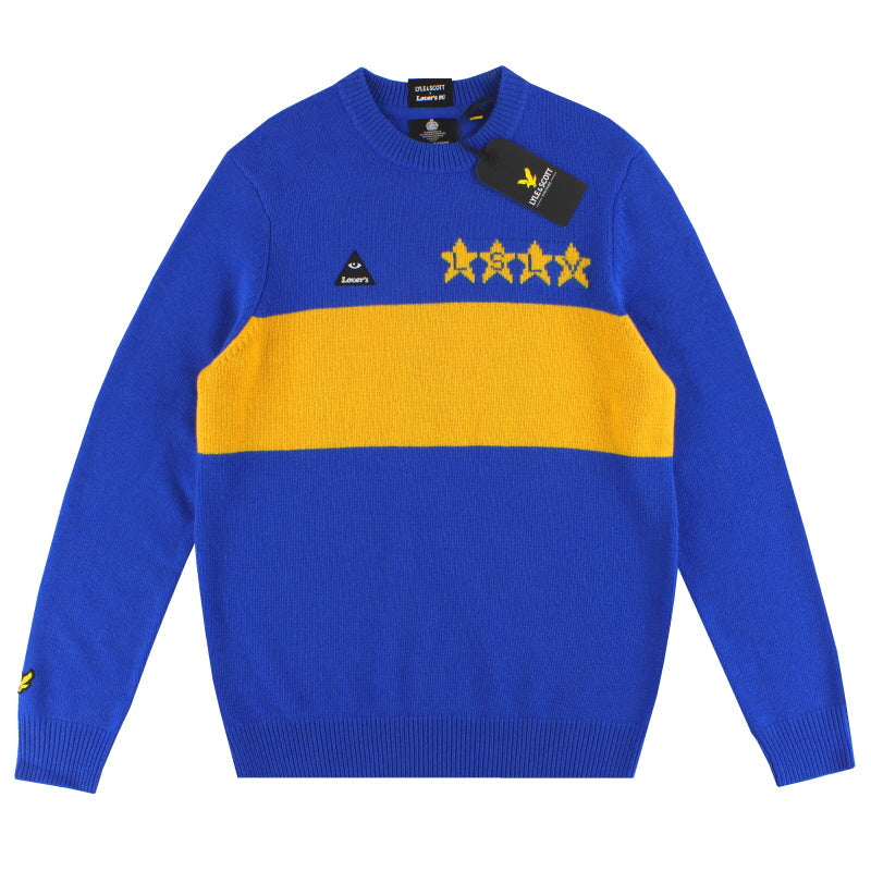 2020 Lyle and Scott x Lovers FC Boca Juniors Chest Stripe Sweater *BNIB* XS