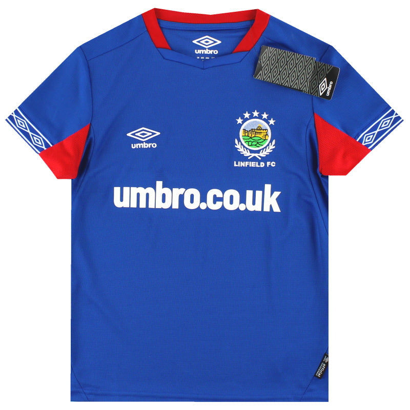 2021-22 Linfield Umbro Home Shirt *w/tags* S.Boys - Classic Football Kit
