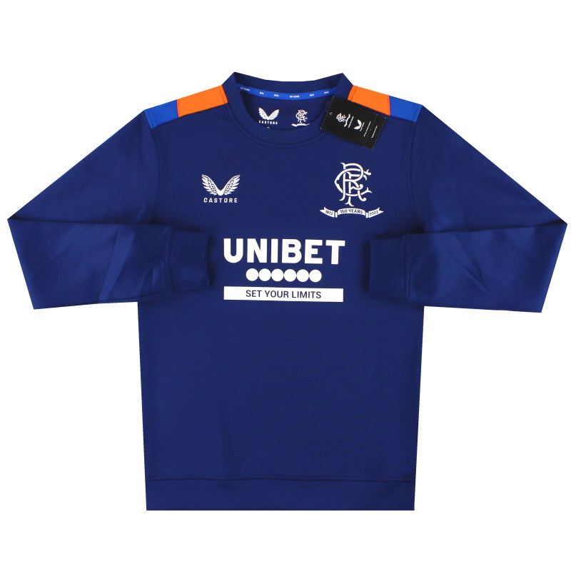 2021-22 Rangers '150 Year Anniversary' Castore Matchday Sweatshirt *BNIB* M