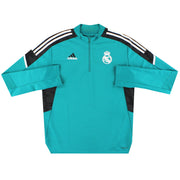 2021-22 Real Madrid adidas 1/4 Zip Training Top S - Classic Football Kit