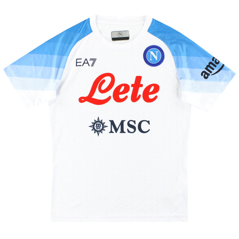 2022-23 Napoli EA7 Away Shirt *As New* Youth - Classic Football Kit