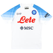 2022-23 Napoli EA7 Away Shirt *As New* Youth - Classic Football Kit
