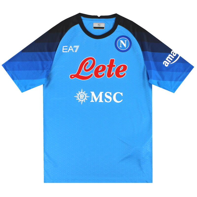 2022-23 Napoli EA7 Home Shirt *As New* M