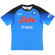 2022-23 Napoli EA7 Home Shirt *As New* Youth - Classic Football Kit
