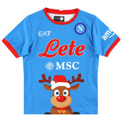 2022-23 Napoli EA7 'Special Edition' Christmas Shirt *As New* Youth - Classic Football Kit