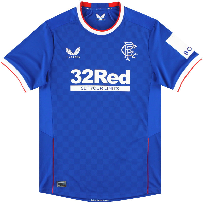2022-23 Rangers Castore Home Shirt *As New* XXXXXL - Classic Football Kit