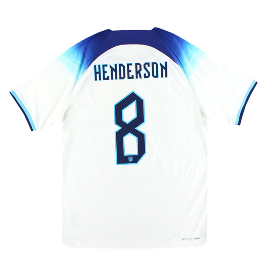 2022-23 England Nike Dri-Fit ADV Match Home Shirt Henderson #8 *Mint* L
