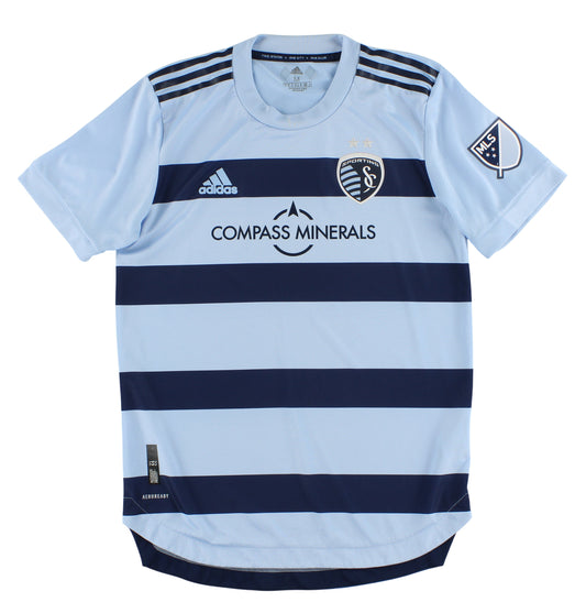 2022 Sporting Kansas City adidas Authentic Home Shirt *Mint* M