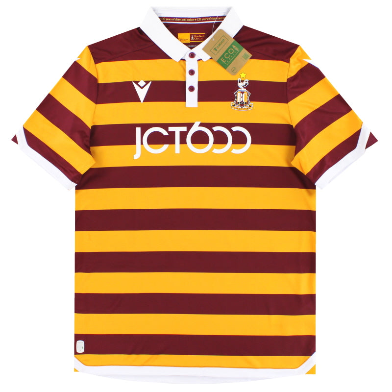 2023-24 Bradford City Macron Home Shirt *BNIB* XXL - Classic Football Kit