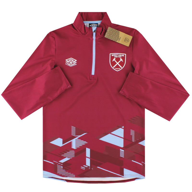 2023-24 West Ham Umbro 1/4 Zip Warm Up Top *w/tags* M
