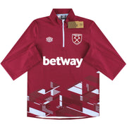 2023-24 West Ham Umbro 1/4 Zip Warm Up Top *w/tags* XL