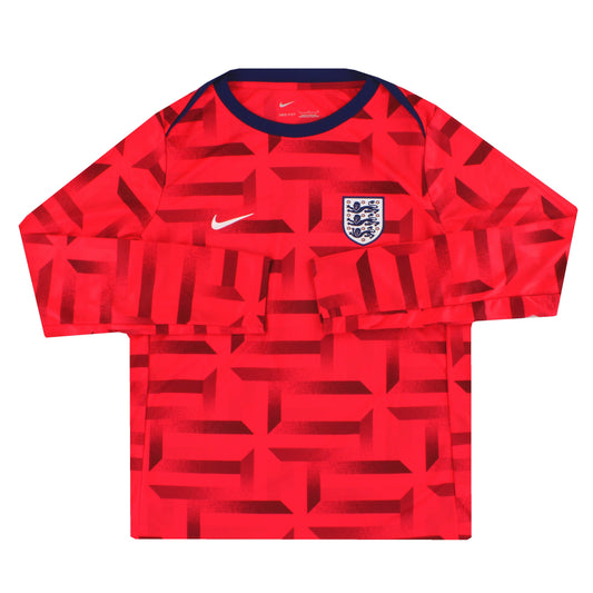 2023-24 England Nike Player Issue Pre-Match Shirt L/S