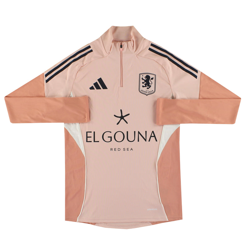 2025-26 Aston Villa adidas Player Issue 1/4 Zip Training Top S