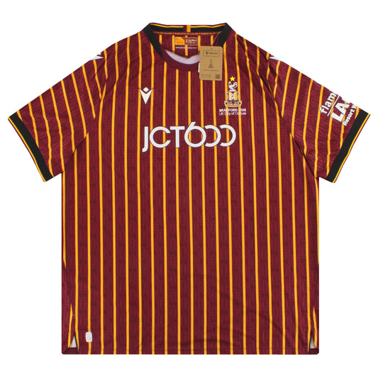 2025-26 Bradford City Macron Home Shirt *w/tags* XXXXXL
