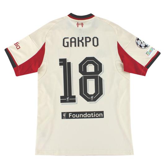 2025-26 Liverpool adidas Away Shirt Gakpo #18 *w/tags* M