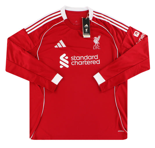 2025-26 Liverpool adidas Home Shirt L/S *BNIB* XL
