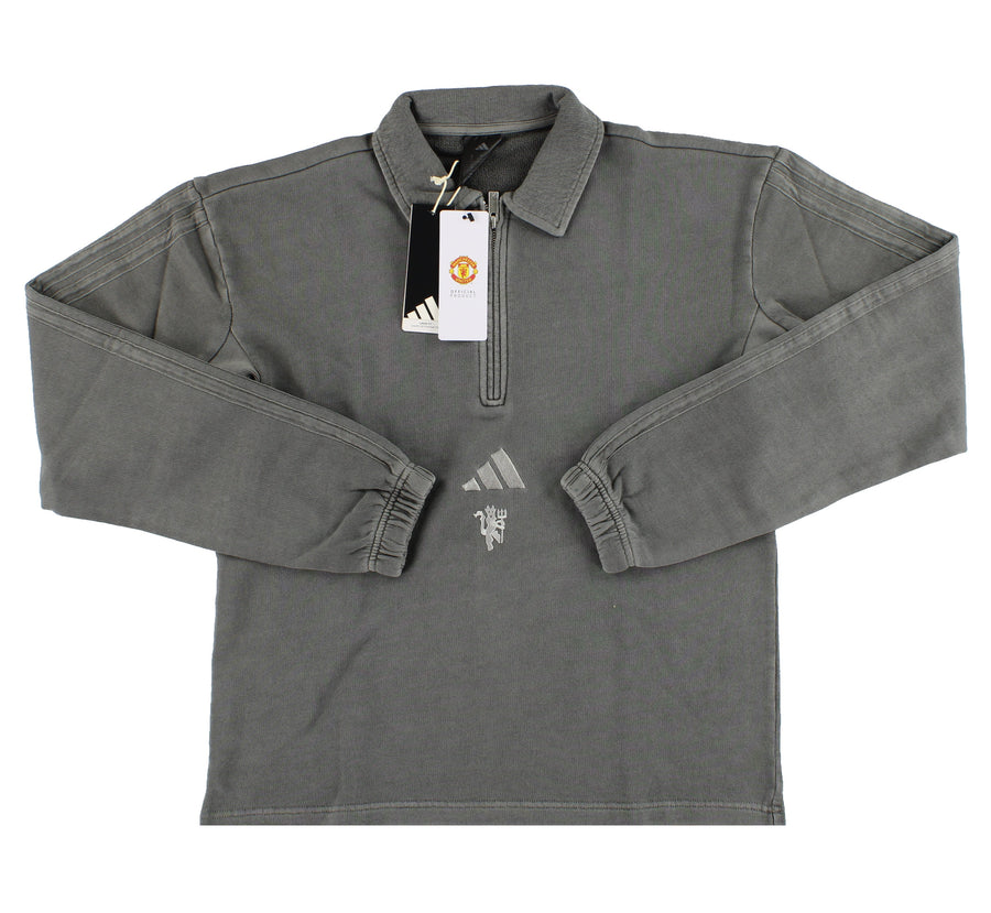2025-26 Manchester United x adidas ALL SZN 1/2-Zip Sweatshirt *BNIB* S