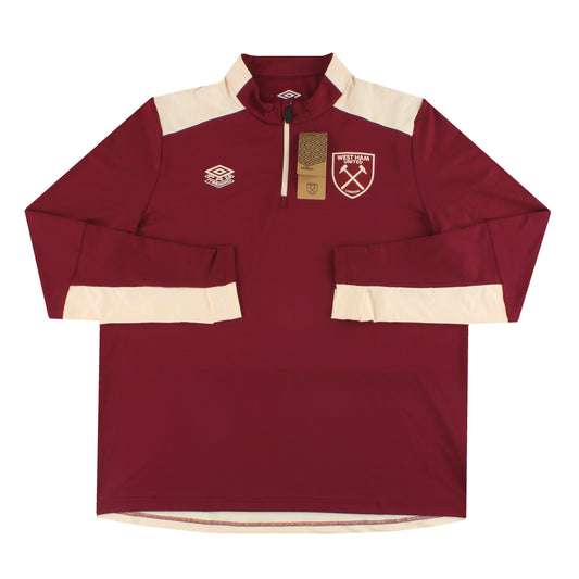 2025-26 West Ham Umbro Player 1/4 Zip Top *w/tags* XXL