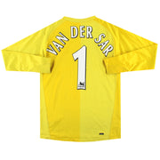 2006-07 Manchester United Nike Goalkeeper Shirt Van Der Sar #1 M.Boys - Classic Football Kit