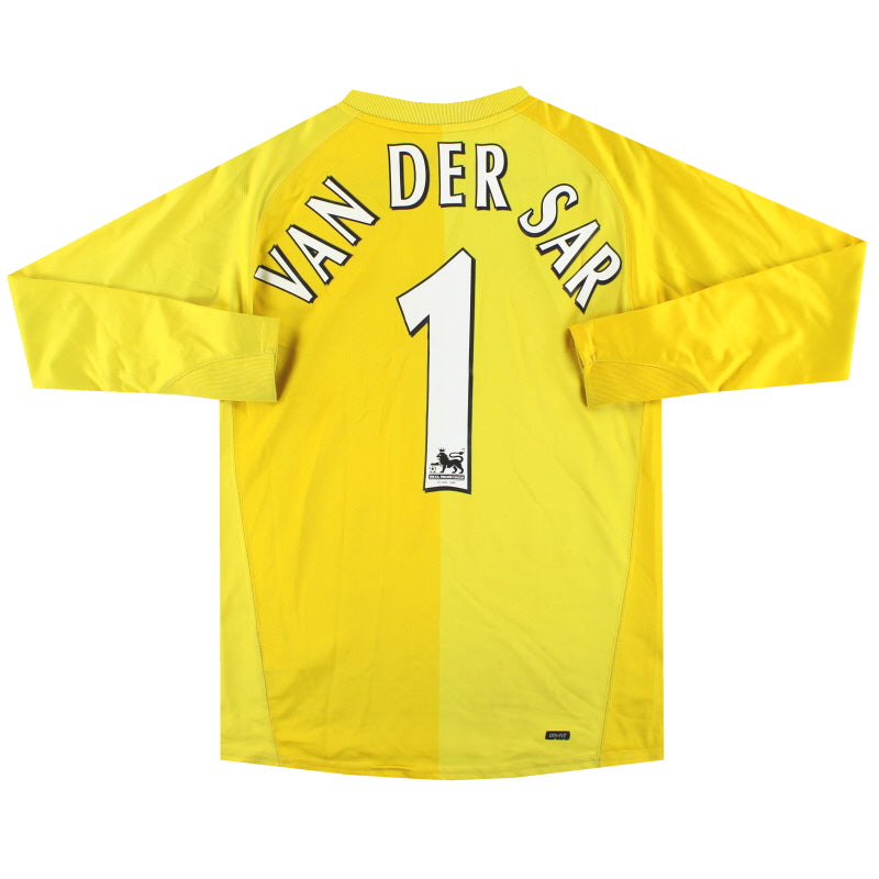 2006-07 Manchester United Nike Goalkeeper Shirt Van Der Sar #1 M.Boys - Classic Football Kit