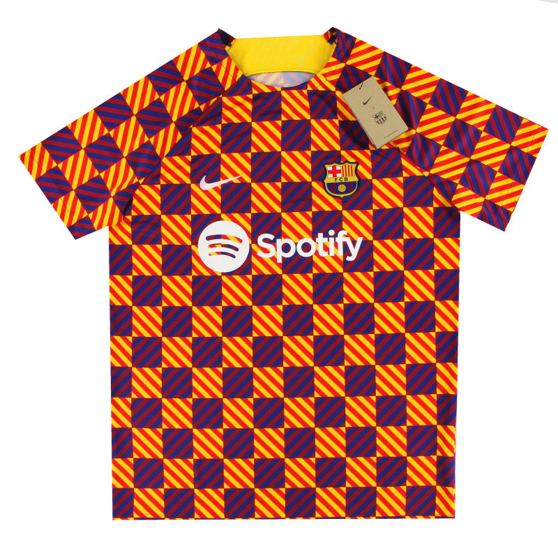2023-24 Barcelona Nike Dri-FIT Pre-Match Top *BNIB M - Classic Football Kit