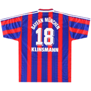 1995-97 Bayern Munich adidas Home Shirt Klinsmann #18 XXL