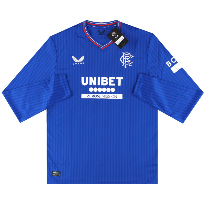 2023-24 Rangers Castore Home Shirt L/S *BNIB* XL - Classic Football Kit