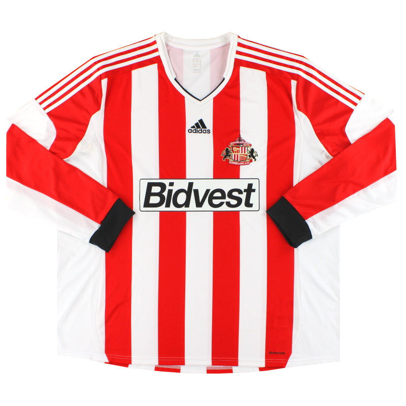 2013-14 Sunderland adidas Home Shirt L/S XXXL - Classic Football Kit