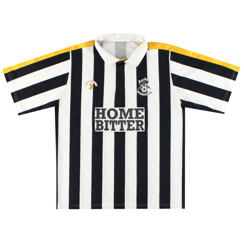 1989-91 Notts County Home Shirt L - Classic Football Kit