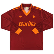 1992-94 Roma adidas Home Shirt L/S L