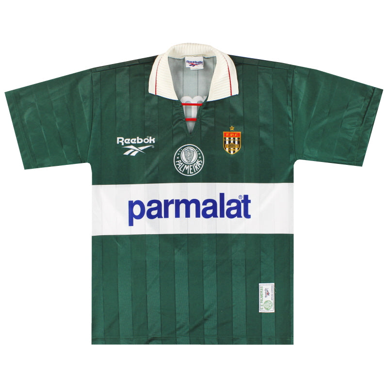 1997 Palmeiras Reebok Fourth Shirt #10 M - Classic Football Kit