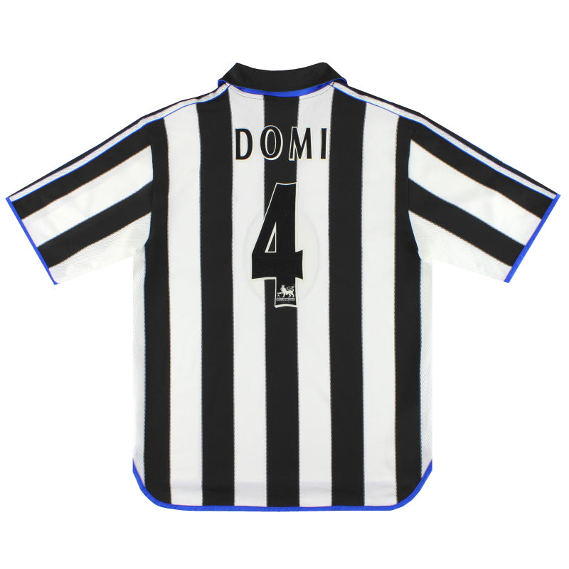 1999-00 Newcastle adidas Home Shirt Domi #4 *Mint* L - Classic Football Kit