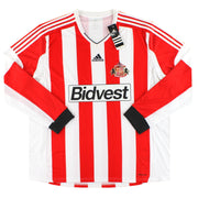 2013-14 Sunderland adidas Home Shirt L/S *w/tags* XXXL - Classic Football Kit