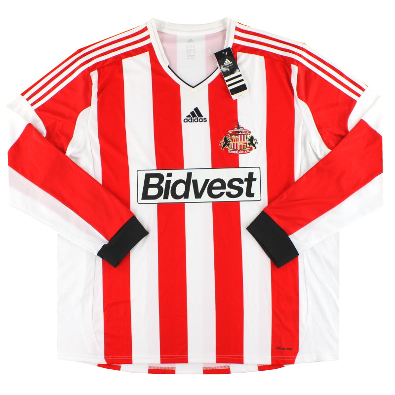 2013-14 Sunderland adidas Home Shirt L/S *w/tags* XXXL - Classic Football Kit