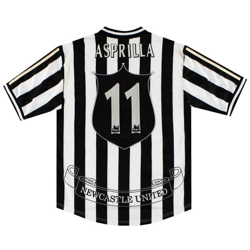 1997-99 Newcastle adidas Home Shirt Asprilla #11 XL