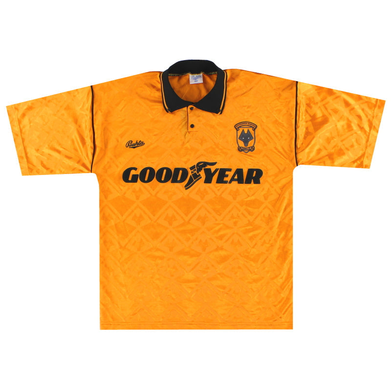 1990 Wolves Bukta Home Shirt L - Classic Football Kit