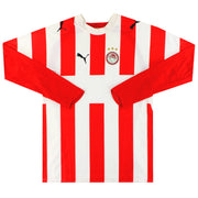 2006-07 Olympiakos Puma Home Shirt L/S XL - Classic Football Kit