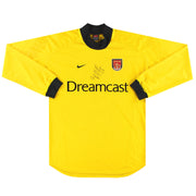 2000-01 Arsenal Nike 'Signed' Goalkeeper Shirt *Mint* L - Classic Football Kit