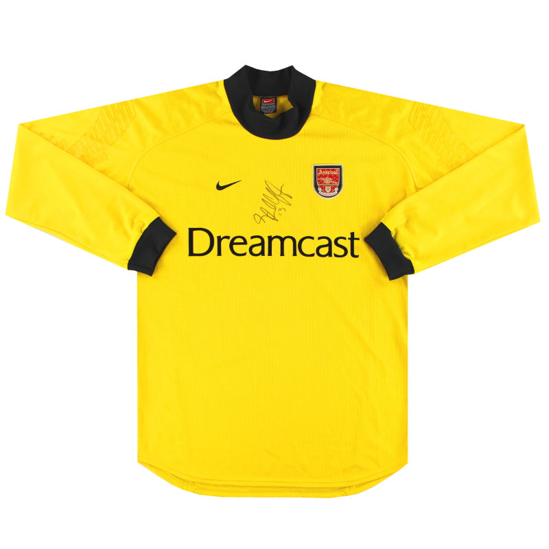 2000-01 Arsenal Nike 'Signed' Goalkeeper Shirt *Mint* L - Classic Football Kit