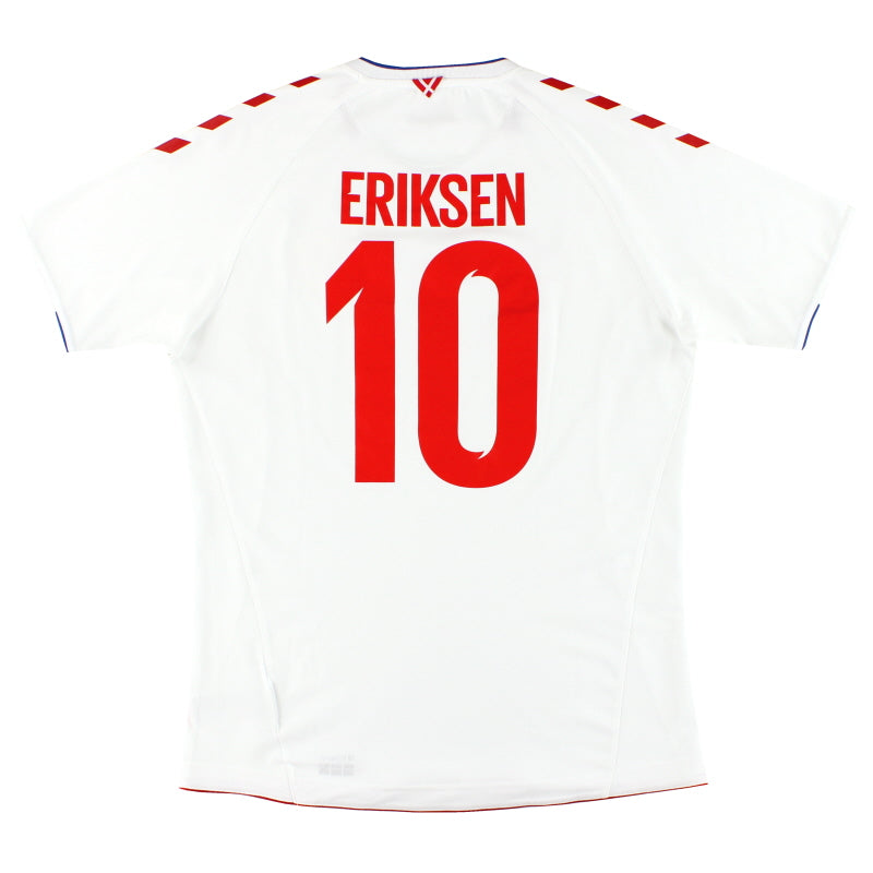 2018 Denmark Hummel Away Shirt Eriksen #10 *Mint* XL - Classic Football Kit