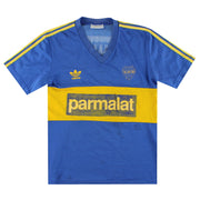 1991-92 Boca Juniors adidas Home Shirt M - Classic Football Kit