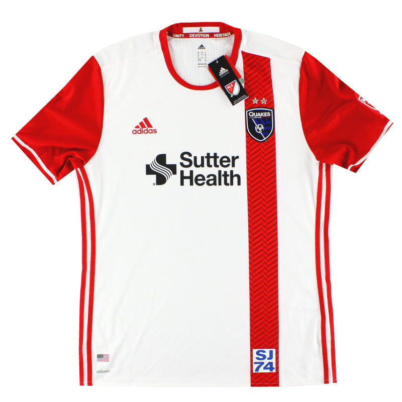 2017 San Jose Earthquakes adidas Player Issue Away Shirt *w/tags* XL - Classic Football Kit