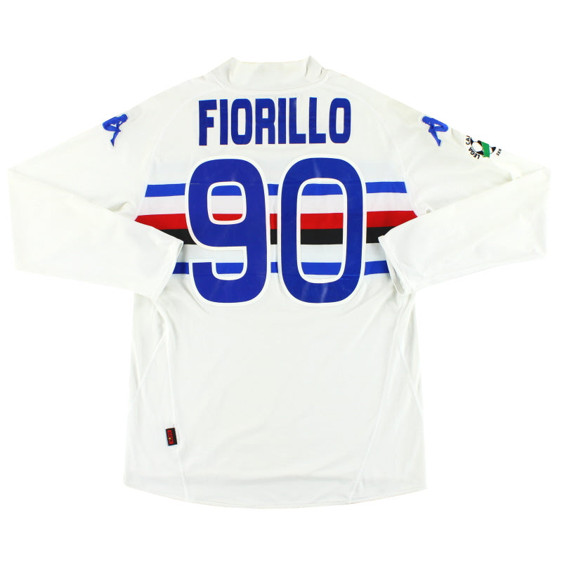 2007-08 Sampdoria Kappa Away Shirt Fiorillo #90 XL - Classic Football Kit